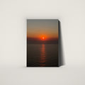 First Light 1 of 1 canvas, red sunrise over the Pacific, front view