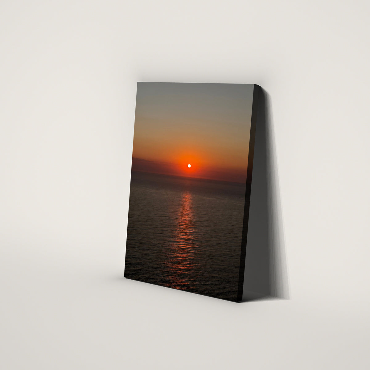 First Light 1 of 1 canvas, angled left view showing gallery-wrapped edge
