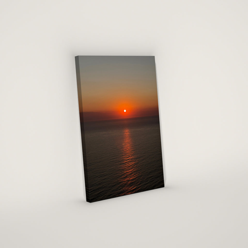 First Light 1 of 1 canvas, angled right view showing gallery-wrapped edge